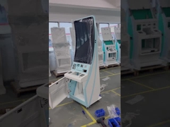 منحني 23.6 32 39 43 بوصة أرضية قائمة تعمل باللمس قائمة انتظار الخدمة الذاتية كشك قائمة المطعم