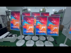 32 بوصة موقف المحمول الذكي التفاعلي لمسة الهاتف المحمول اللاسلكي شاشة LCD قابل للتدوير