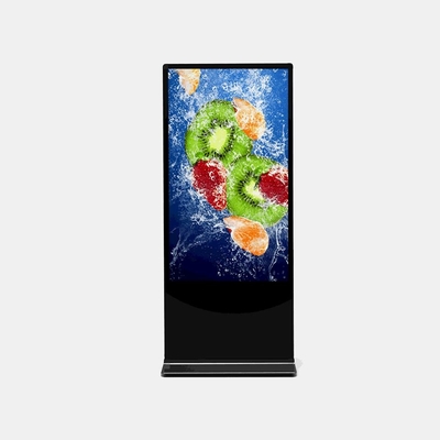 FHD UHD LCD شاشات العرض الرقمية ، حالة معدنية SPCC تعمل باللمس كشك الإعلان