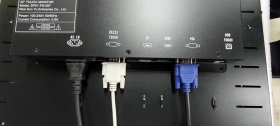 شاشة PCAP لمسة حجم شاشة LCD من 10.1 بوصة إلى 98 بوصة مع بناء في أضواء LED الملونة لآلة اللعبة