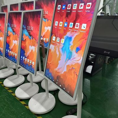 32 بوصة موقف المحمول الذكي التفاعلي لمسة كيوسك الهاتف المحمول اللاسلكي شاشة LCD قابل للتدوير