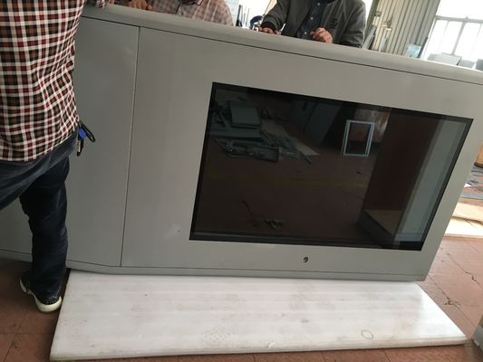 TFT-LCD الإشارة الرقمية ذات الجانب الواحد جسم الفولاذ المغلف بالزيك مع نظام التبريد مكيف الهواء