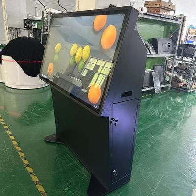 55 بوصة قفزة شاشة لمسة كيوسك شاشة LCD Pcap مع جهاز كمبيوتر i7 المدمج