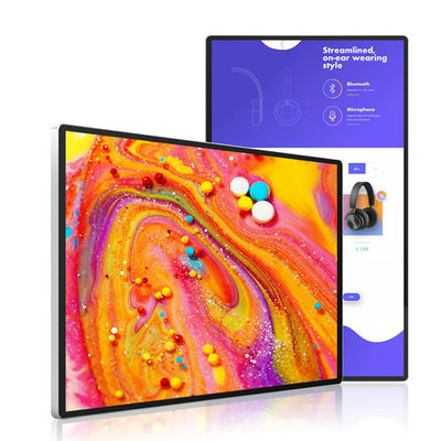 55 بوصة 12 فولت 5A المعدن محاطة LED EPoster العرض مع اللمس الأشعة تحت الحمراء والطابعة الحرارية