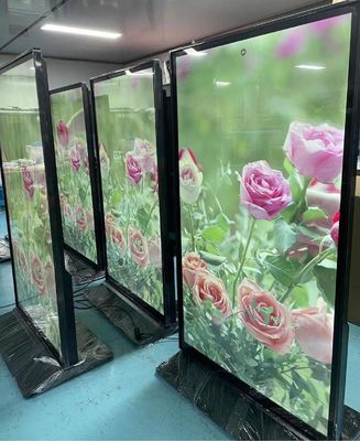 75 الإشارات الرقمية الوقوفة في الداخل شاشة LCD رقيقة للغاية كاملة الشاشة