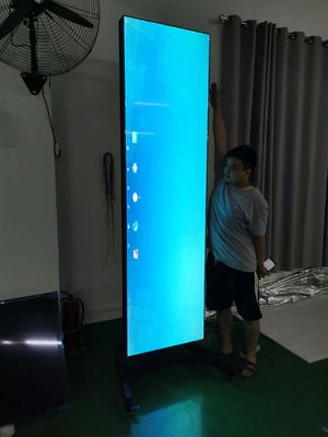 شاشة LCD ممتدة بحجم 86 بوصة بدقة 1920*1080 وسطوع 400 شمعة/متر مربع للافتات الرقمية وشاشة LCD الشريطية