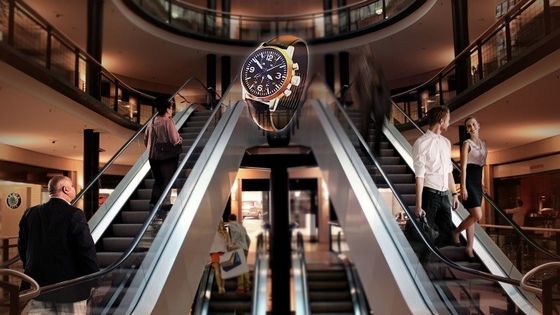 شاشة عرض إعلانات ثلاثية الأبعاد بتقنية الواي فاي