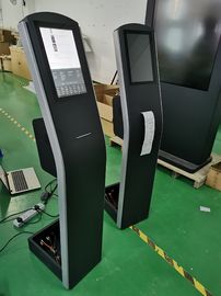 12.1 بوصة أرضية واقفة الكيوسكي الشاشة اللمسية السعة مع الطابعة THERMAL بنيت في أندرويد أو نظام التشغيل للكمبيوتر الشخصي للدفع كيوسكي