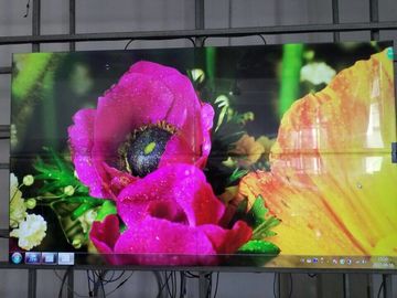 4K Solution Rack / Wall Mounted Zero Bezel Video Wall 49 55 بوصة تعمل باللمس بالأشعة تحت الحمراء