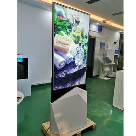 55 &quot;داخلي QLED الطابق الوقوف سامسونج المنقولة الرقمية لافتات ملصق مراقب أندرويد مزدوج الجانب شاشة LCD كشك