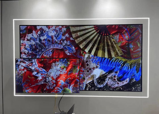 49in 1920x1080 3.5mm Bezel Multi Panel Video Split TV 4K LCD