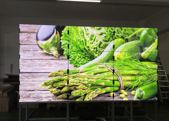 Mount 250W 55 Inch 500nits LG video TV wall Mounted 1.8mm Bezel