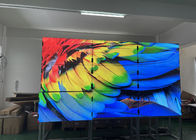شاشة LCD فيديو جدارية UHD 4K دقة 3X3 لافتات رقمية 55 بوصة 450 بإطار صغير سطوع