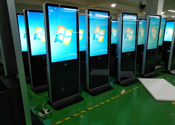 كشك اللافتات الرقمية 43 49 55 65 75 بوصة RJ45 Android 8.1 os