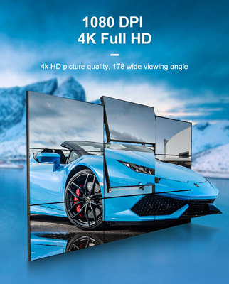 46 49 55 بوصة شاشة فيديو لافتات رقمية 2x2 3x3 4x4 4K شاشة الربط LCD للإعلان