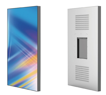 إطار ضيق 32 - 86 بوصة مشغل إعلانات LCD شاشة LCD عالية السطوع لنافذة المتجر