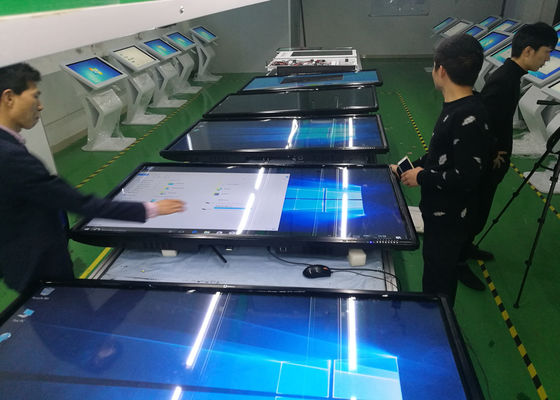 Android 8.0 86 Inch Touch Screen Conference لوحة ذكية لحامل أرضي shcool قوس 20 نقطة تعمل باللمس