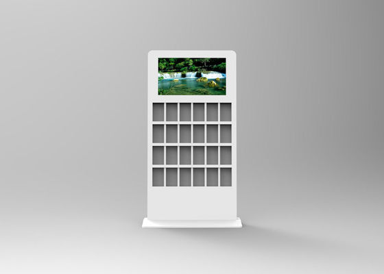 AC240V 32 بوصة بيضاء اللون الدائمة كشك لافتات رقمية LCD مع حامل كتيب