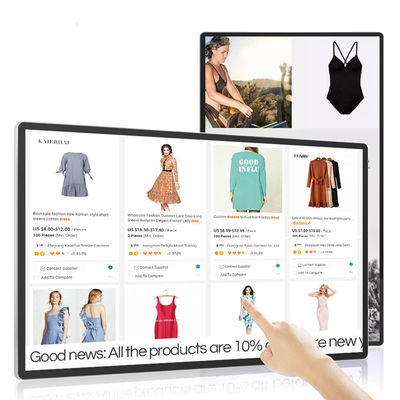 إطار نحيف للافتات الرقمية 350 ميجا هرتز مثبت على الحائط 400cd / m2 FCC Android Tablet
